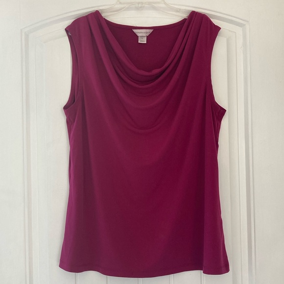 Christopher & Banks magenta sleeveless top, XL - Picture 1 of 3